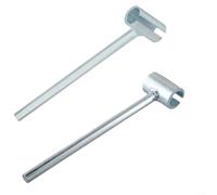 HavenDomicile Adjustable Door Hinge Gap Repair Wrench Spanner For Flag Hinges 15-24.5mm Steel 2Pcs Set For Fire Cleanroom Security Doors(23mm+25mm)