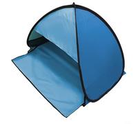 HavenDomicile Automatic Pop-Up Pet Tent Beach Sunshade with UV Protection Portable Mini Dog Cat Shelter Outdoor Companion Weather Resistant with Storage Pockets for Park Camping(Sapphire blue vinyl)