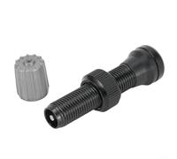 HavenDomicile Bicycle Tubeless Valve 40mm Stainless Steel for presta Valve Stem For Mountain Road Bike Wheel Rim With Removable Core Black Blue Red Green(Black)
