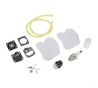 HavenDomicile Chainsaw Maintenance Kit for McCulloch CS340 CS380 Air Filter Fuel Filter Carburetor Kit Fuel Line Primer-Bulb Outdoor Power Tool Accessories