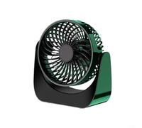 HavenDomicile Desktop Fan Adjustable Desk Fans Battery Powered Home Office Bedroom Small Personal Cooling Fan 3 Speed(Green)