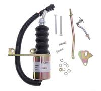 HavenDomicile For Deutz 3932017 Fuel Shutoff Solenoid Valve, 12V/24V Dual Voltage Metal Coil For EDC17 for Perkins High-Pressure Engines