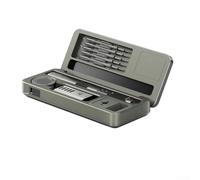 HavenDomicile HS-02 Portable Soldering Iron Station with IPS Display, Temperature Adjustable Storage Box (HS-02B high)