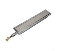 HavenDomicile Infrared Ceramic Side Burner For BBQ Gas Grill Barbecue Heater 41Cm X 8Cm Metal Construction For Outdoor Cooking Commercial Food(44x9.5cm)