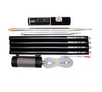 HavenDomicile JPC-12 Portable HF Shortwave Antenna 7MHz-50MHz 100W 8-Band With Load Coil Telescopic Mast And Ground Anchor For GP Antenna QRP Amateur Radio Outdoor Use