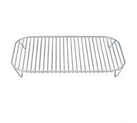 HavenDomicile Oven Grill Rack Stainless Steel Air Circulation Mesh Basket With Splatter Shield For Dehydrating And Air-Frying 31X21X3.5 Cm