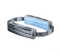 HavenDomicile Portable Mini Waist USB Wearable Cooling Fan With Dual-Sided Airflow, 360° Surround Cooling, Three Adjustable Settings For Outdoor Activities Sports(Grey)