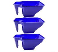 HavenDomicile Professional Paint Tray Set 3-Piece, With High Walls Rolling Surfaces Brush Holder Storage, Grey, Blue, 27.8x16.2cm(Blue)