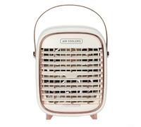 HavenDomicile Rechargeable Mini Air Conditioner Portable USB Fan With 3 Speeds For Home Office Desk Bedroom Travel Outdoor Activities(White)