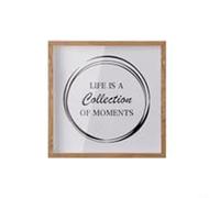 HavenDomicile Shadow Box Frame Wooden Travel Memory Display Case With Shatterproof Acrylic Front For Preserving Tickets Postcards Photos(Brown)