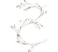 HavenDomicile Silver For Champagne Glitter Christmas Tree Vine Garland, 180Cm Plastic Holiday Decoration For Festive Home Décor (Gold Color)