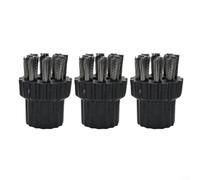 HavenDomicile Steam Mops Replacement Brush Head Set with Brass Steel Cleaning Brushes Multi Scrubbing Attachments for Floor Tiles Carpet Bathroom Kitchen(M8 stainless steel)