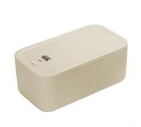 HavenDomicile Storage Box With Combination Lock Cabinet For Phone, Keys, Medications, Electronics Off White, Pink, Blue (23.9x13.1x9.6CM)(23.9 * 13.1 * 9.6cm((Meters white)