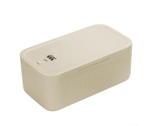 HavenDomicile Storage Box With Combination Lock Cabinet For Phone, Keys, Medications, Electronics Off White, Pink, Blue (23.9x13.1x9.6CM)(23.9 * 13.1 * 9.6cm((Meters white)