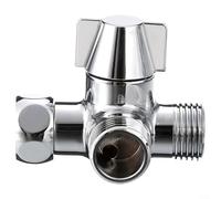 HavenDomicile Tap Splitter 3-Way Brass Shower Hose Splitter Hand Shower Hose Connector Rotating Switch For Effective Water Control