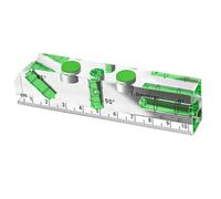 HavenDomicile Transparent Mini Level Ruler, with Magnetic Bottom, Three Bubble Indicators for Accurate Measurement Workshop Use