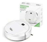 HavenDomicile Ultra-Slim Intelligent Robot Vacuum Cleaner For Pet Hair Hard Floors Carpets Quiet Operation Automatic Sweeping Mopping Machine(white)