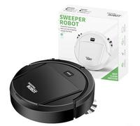 HavenDomicile Ultra-Slim Intelligent Robot Vacuum Cleaner For Pet Hair Hard Floors Carpets Quiet Operation Automatic Sweeping Mopping Machine(black)