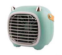 HavenDomicile USB Desk Fan Small Electric Desktop Cooling Fans Silent Operation Adjustable Angles Personal Air Circulator For Office Home(Green)