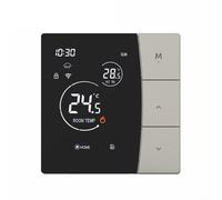 HavenDomicile WiFi Smart Thermostat Controller Electric Floor Heating Gas Boiler With Remote Control For Tuya App Voice Temperature Management(Gray 16A-WIFI)