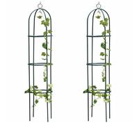 Havendro 1.9m Garden Metal Obelisk Climbing Plant Support Frame in Green Havendro Green