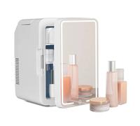 Havendro 10L White Mini Fridge with LED Mirror Portable Cooler Warmer Havendro White