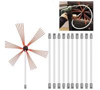 Havendro 10M Flexible Chimney Sweep Set DIY Flue Brush Kit in White Havendro White