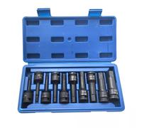 Havendro 10Pcs Impact Hex Bit Set 1/2" Drive H4-H19 Allen Tool in Black Havendro Black