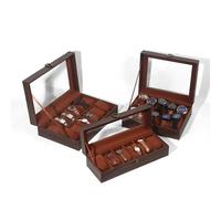 Havendro 12 Grids Watch Display Box Jewelry Organizer For Men in Brown Havendro Brown