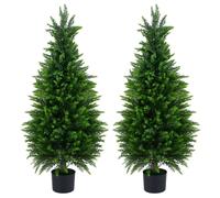 Havendro 120 cm Artificial Cedar Cypress Trees Set of 2 in Green Havendro Green