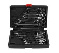 Havendro 12Pcs Metric Flexible Ratchet Spanners 8-19mm Flexi Head Tool in Silver Havendro Silver