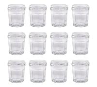 Havendro 12x 30ml Glass Jam Jars Twist Top for Chutney Preserve Honey Pickle in Clear Havendro Clear
