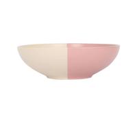 Havendro 1x Dipped Stoneware Pasta Bowl 20.5cm Dusty Pink Soup Salad Serving Havendro Pink