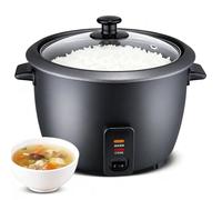 Havendro 2.2L Electric Rice Cooker Removable Bowl & Keep Warm Function in Black Havendro Black