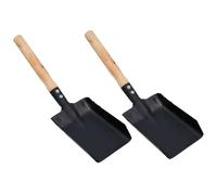 Havendro 2x 4 Inch Small Black Fireside Coal Shovel Dust Pan UK Havendro Black