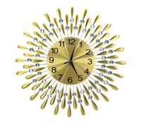 Havendro 38cm Diamante Beaded Crystals Quartz Wall Clock in Gold Havendro Gold