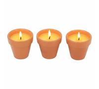 Havendro 3PCS Citronella Scented Candles Bug Mosquito Fly Repellent Wax in Terracotta Havendro Terracotta