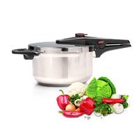 Havendro 4 Litre Stainless Steel Pressure Cooker Dual Handle in Silver Havendro Silver