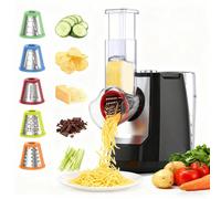 Havendro 5 in 1 Electric Cheese Grater Vegetable Shredder Salad Maker in Black Havendro Black