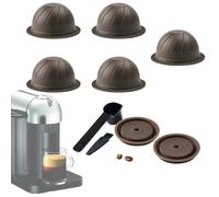 Havendro 5pcs Reusable Pods for Nespresso Vertuo Machine Kit UK in Brown Havendro Brown