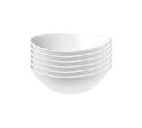 Havendro 6x Prometo Glass Serving Bowls Tempered Glass Dining in White Havendro White