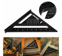 Havendro 7 Inch Roofing Speed Square Rafter Angle Guide in Black Havendro Black