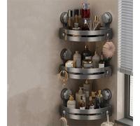 Havendro Bathroom Wall Shelf No Drill Suction Storage Organizer 3pcs in Grey | Size: 50 cm x 80 cm Havendro Grey 50 cm x 80 cm