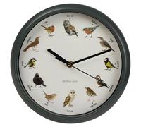 Havendro Bird Clock With Sounds Hanging Wall Clock With Hourly Sounds in Black Havendro Black