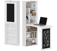 Havendro Convertible Desk with Blackboard Multi-function in White Havendro White
