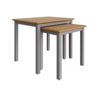 Havendro Dove Grey Oak Veneer Fully Assembled Nest Coffee Tables Havendro Grey