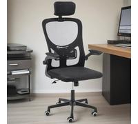 Havendro Ergonomic Mesh Chair with Adjustable Height in Black Havendro Black