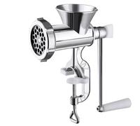 Havendro Large Size Hand Operated Meat Grinder Rustproof Cast Iron Mincer in Silver Havendro Silver
