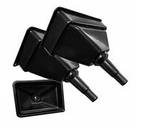 Havendro Large Tractor Funnel Rectangular Funnels with Filter in Black Havendro Black