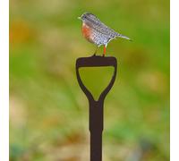 Havendro Mini Robin on Fork Metal Garden Stake Outdoor Statue Decor Havendro Multicolor